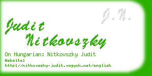 judit nitkovszky business card